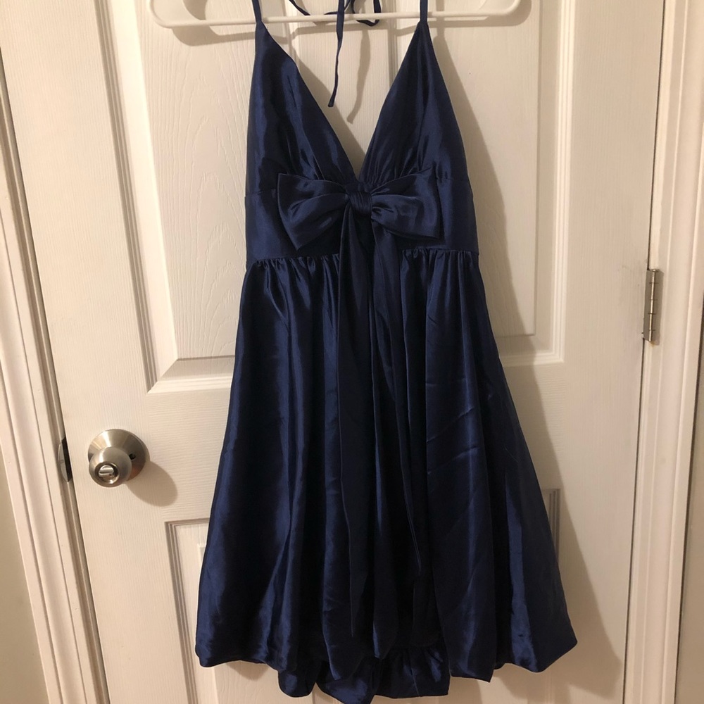 Navy Silk dress